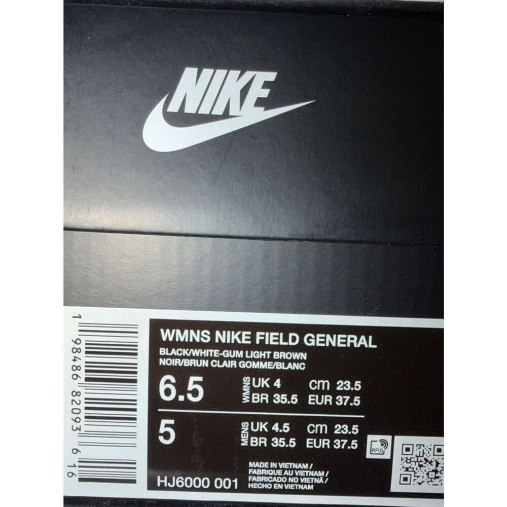 Nike Field General Black Gum Brown HJ6000-001 Women’s Size 6.5 View 6